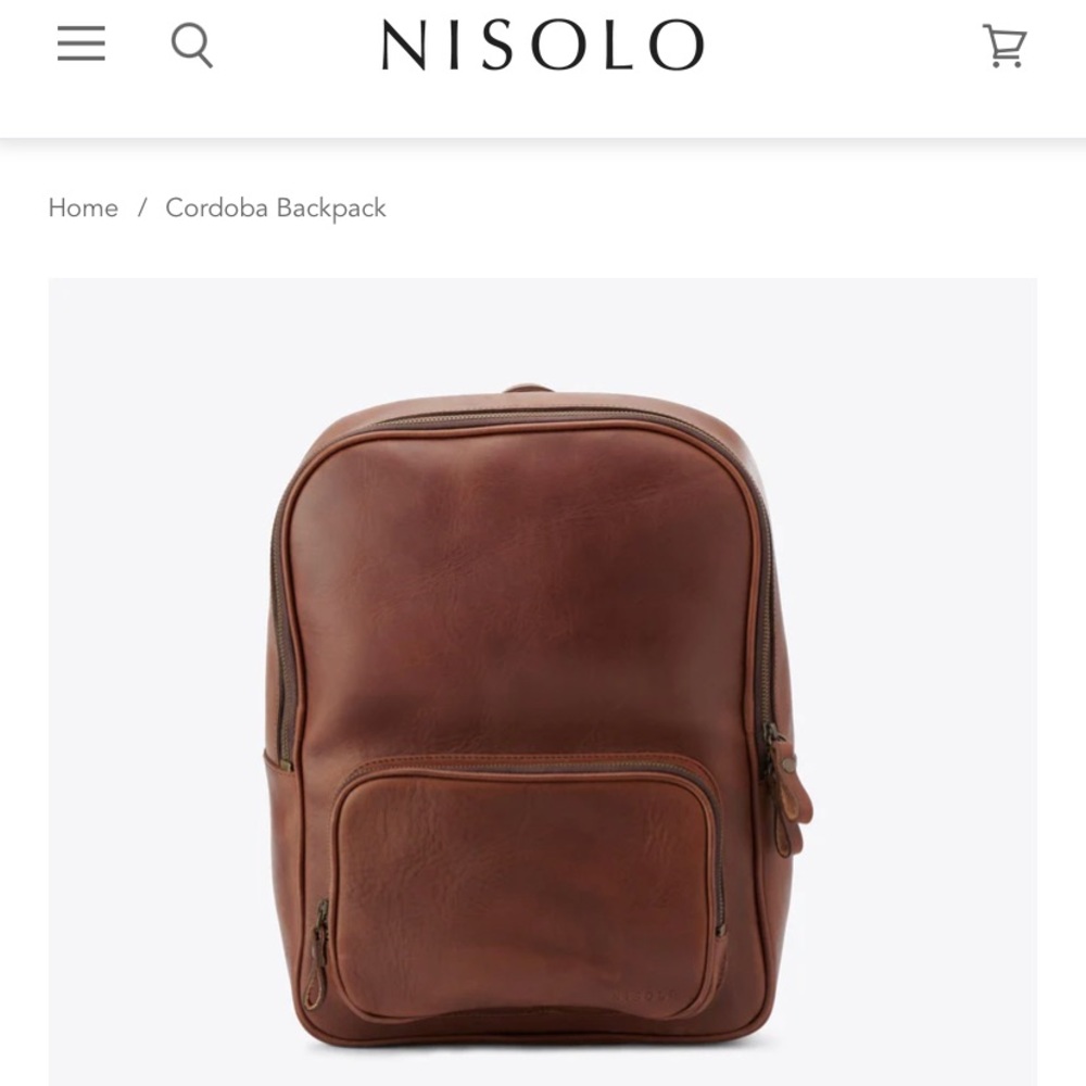 Nisolo Cordoba leather backpack